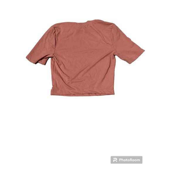 Koral Baby Cropped Athletic Top Light Pink Short Sleeve XS - Picture 3 of 7